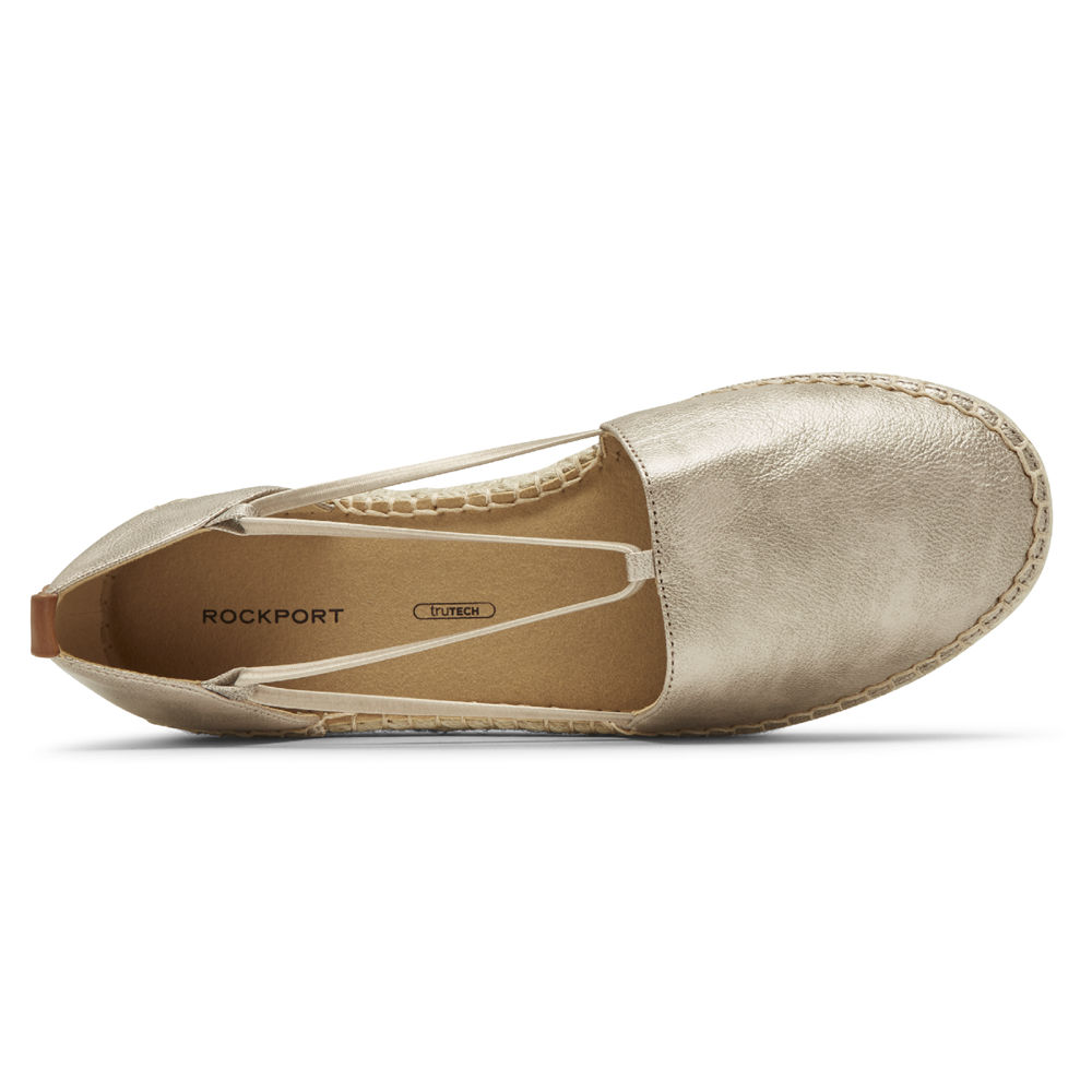 Rockport Womens Seaview Bungee - Slip-On Silver - ALR621039